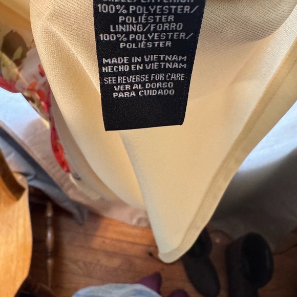 R&K Women’s Yellow Floral Spring/ Summer Elegant Dress Size 16 Fast Shipping - Picture 9 of 13